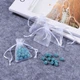 Подарочный Мешочек из Органзы Прозрачный, Белый, 7x5см, 10 шт - изображение 7