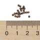 Намистини-роздільники, Залізо, Круглі, Колір Мідний, 2х2мм, Отвір 1мм, близько 1050шт/20г - зображення 4