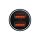 Автомобильное зарядное устройство Зарядка в авто Baseus Golden Contactor Max 60W 2USB Быстрая зарядка QC 3.0 (CGJM000013) Grey - изображение 5