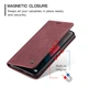 Чехол книжка с магнитом Samsung Galaxy A16 A165 CaseMe Wine (40454-42) - изображение 4
