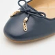 Женские балетки кожаные Michael Kors 416481495 36 Синие (1159832117) - изображение 4