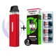 Pod система электронная сигарета Vaporesso XROS Mini Kit Cherry Red + 4 додадтковий картридж под подик электронка перезаправляемая многоразовая вапорессо иксрос мини вейп стартовый набор для вейпинга с картриджем 2 мл corex - изображение 1
