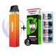 Pod система электронная сигарета Vaporesso XROS Mini Kit Orange Red + 4 додадтковий картридж под подик электронка перезаправляемая многоразовая вапорессо иксрос мини вейп стартовый набор для вейпинга с картриджем 2 мл corex - изображение 1