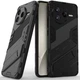 Защитный чехол с подставкой Deexe Bibercas для Xiaomi Poco F7 Pro - Black - изображение 1