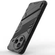 Защитный чехол с подставкой Deexe Bibercas для Xiaomi Poco F7 Pro - Black - изображение 4