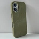 Чохол Suede MagSafe Series Case для Apple iPhone 16 (Mint) - зображення 2