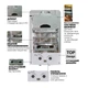 Газова колонка MIXXUS GWH-0610 BASIC GLASS димохідна 10 л/хв (панель зі скла з малюнком) (WH0027) - зображення 2