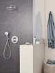 Верхній душ з настінним кронштейном Grohe Tempesta (26668000) kr - изображение 2