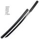 Дитяча катана тренувальна ( дерево ) чорна 100 см - зображення 2