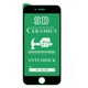 Противоударная защитная пленка Ceramics 9D для Apple iPhone 7 / iPhone 8 с черной рамкой, глянцевая - изображение 2