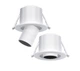 Точковий світлодіодний світильник Maxus Recessed Track Downlight 6W 3CCT White - зображення 2