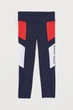 Лосини H&M Sport темно-синій-білий-червоний ROYWN587 110/116 - изображение 1