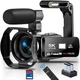 Цифровая видеокамера PITIKI HDV5K / 64Мп / 5K / 30fps / 18X зум / Wi-Fi / Черная Б/В - изображение 1