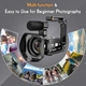 Цифровая видеокамера PITIKI HDV5K / 64Мп / 5K / 30fps / 18X зум / Wi-Fi / Черная Б/В - изображение 3