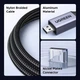 Кабель Ugreen HD182 Micro HDMI to HDMI 8K (4k 240hz 180hz 144hz) Bi-Directional для GoPro Hero 7 Raspberry Pi 4 Sony Nikon HDR VRR 0.2m Grey (65593) - изображение 9