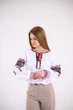 Жіноча вишита сорочка Etnovyshyvka Гуцульська мелодія домоткане полотно біла М - зображення 8