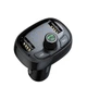 Автомобильное зарядное устройство FM-трансмиттер модулятор Baseus FM Launcher S-09 2USB 3.4A (CCALL-TM01) Black - изображение 1