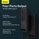 Автомобільний інвертор Baseus Power Inverter 150W (220V CN/EU) 2Розетки+USB+Type-C 5A з технологією QC3.0+PD3.0 (CRNBQ-A01) Black - зображення 12