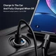 Автомобільний зарядний пристрій Зарядка в авто Baseus Tiny Star Mini 30W USB 5A Швидка зарядка QC 3.0 (VCHX-A0G) Grey - зображення 10