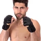 Рукавички для змішаних єдиноборств MMA на липучці Поліуретан Zelart розмір S чорні BO-5699 - зображення 4