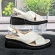 Босоножки женские Fashion белые на невысокой платформе 36р (23,3 см) 4469-2 - изображение 1