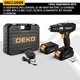 Дрель-шуруповерт DEKO 18V с 2 литий-ионными аккумуляторами и кейсом S5002-GQD18DU2-S3 - изображение 2