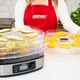 Сушилка 18,5 л для овощей и фруктов, мяса, рыбы электрическая MPM MSG-12, 380 Вт, 5 лотков, таймер, LED-дисплей, дегидратор пищевой (ягоды, грибы) - изображение 7