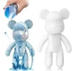 Набор для творчества Fluid Bear Флюидный Мишка DIY Bearbrick с красками 23 см (2104618542) - изображение 4