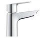 Одноважільний змішувач для раковини S-Size Grohe BauLoop New з нажимним донним клапаном (23878001) - изображение 3