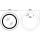 Дзеркало MIXXUS PLAIN MC02-80 з LED Touch, Anti-fog, димером, рег. яскравості, годинником (MI6931) - изображение 7