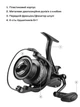 Катушка Brain Classic Carp Baitrunner 4000 4+1BB - изображение 6