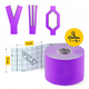Стрічка кінезіологічна (кінезіо тейп) 4FIZJO 5 см x 5 м Violet (P-5907739318817) - зображення 5