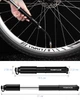 Велосипедний ручний насос Riderace для накачування шин коліс (130 PSI) в алюмінієвому корпусі / Компактний міні велонасос із кріпленням на раму велосипеда (у комплекті) - зображення 1