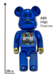 Статуэтка Bearbrick x J.S.B. 3RD Ver. 400% 28 см Medicom Toy Синий - изображение 9