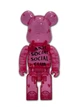 Статуетка Bearbrick x ANTISOCIAL SOCIAL CLUB x PINK 400% 28 см Medicom Toy Вуличний бренд - зображення 10