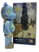 Статуетка Bearbrick x Van Gogh x Country Road in Provence by Night 400% 28 см Medicom Toy Дорога з кипарисом - зображення 4