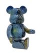 Статуетка Bearbrick x Van Gogh x Country Road in Provence by Night 400% 28 см Medicom Toy Дорога з кипарисом - зображення 14
