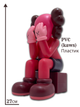 Статуэтка KAWS x COMPANION PASSING THROUGH x RED 400% 27 см Brian Donnelly Краски - изображение 2