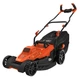 Газонокосарка електрична BLACK+DECKER,1800 Вт, ширина косіння 42 см, висота косіння 20-70 мм, травозбірник 50 л, вага 17.5 кг - зображення 1