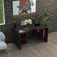 Геймерский игровой стол Rasin RS-32 черный+красный - изображение 1