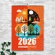Календар 2026 настінний перекидний ВЕЛИКІ ЦИФРИ 13 аркушів ENTERSTORE 42х29.7 см (ART 250134) - зображення 2