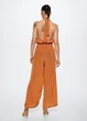 Кобінезон MANGO Polka-dot Long Jumpsuit Коричневий S 37050423 - зображення 3