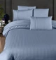 Постельное белье First Choice сатин Deluxe - New Trend dusty blue евро - изображение 1