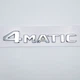 Емблема напис 4matic Mercedes Benz плоска (ABS, хром, глянець) 14.0*2.2 см - зображення 2