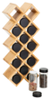Zestaw przyprawników HOMLA B2 Bamboo Essentials 14 słoiczków na bambusowym stojaku 42 x 17 x 9.5 cm (5904183894751) - obraz 1