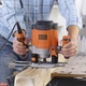 Фрезер мережевий BLACK+DECKER, 1200 Вт, 8000 - 28000 об/хв, цанга 6 - 8 мм, максимальний діаметр фрези - 30 мм, вага 3.37 кг - изображение 6