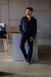 Пижама муская в полоску лен Handy Wear Linen Strip синяя 4XL - изображение 6
