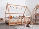 Детская кровать домик Монтессори от Busy Wood на ножках с ящиками 2х45см Модель 1 натуральное дерево 200х90 см - изображение 10