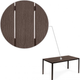 Stół ogrodowy ModernHome by Multistore (SAK-156 BROWN) - obraz 4