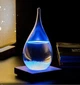 Барометр Штормгласс Капля большая 21,5 х 11,6 см Storm glass на деревянной подставке с Led подсветкой от USB Аккумулятор - изображение 5